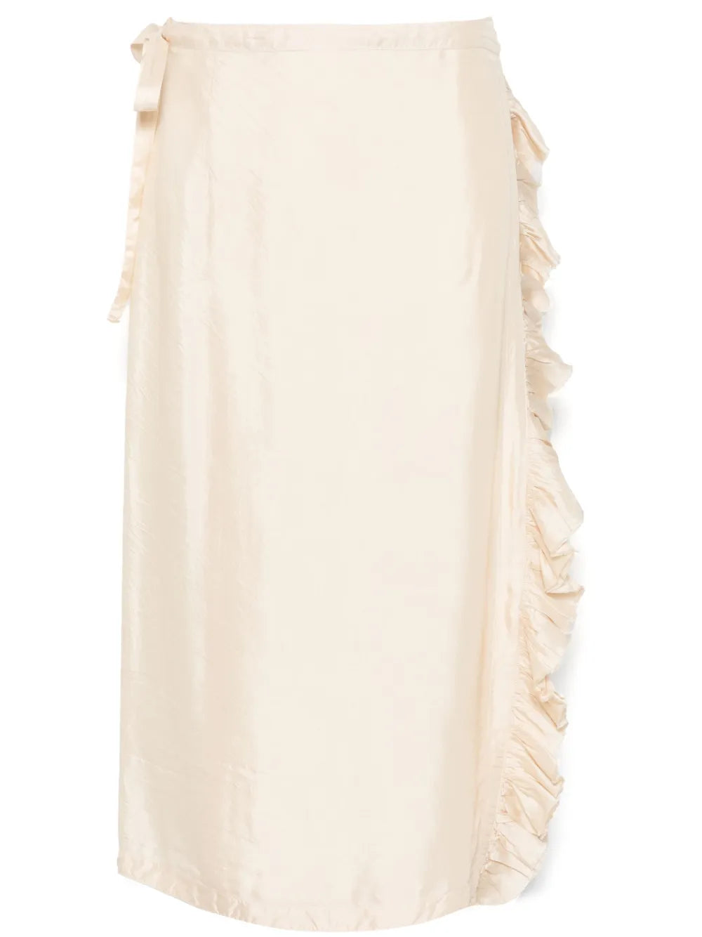 Wrap-Design Midi Skirt