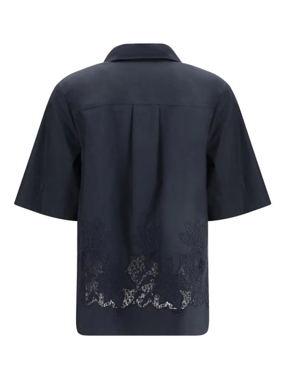 Floral Embroidery Shirt