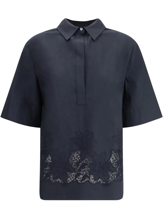 Floral Embroidery Shirt