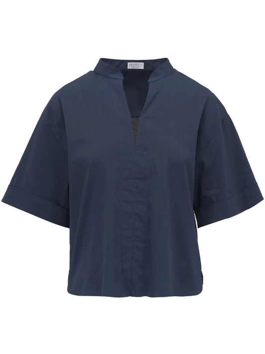 Stretch-Cotton Blouse