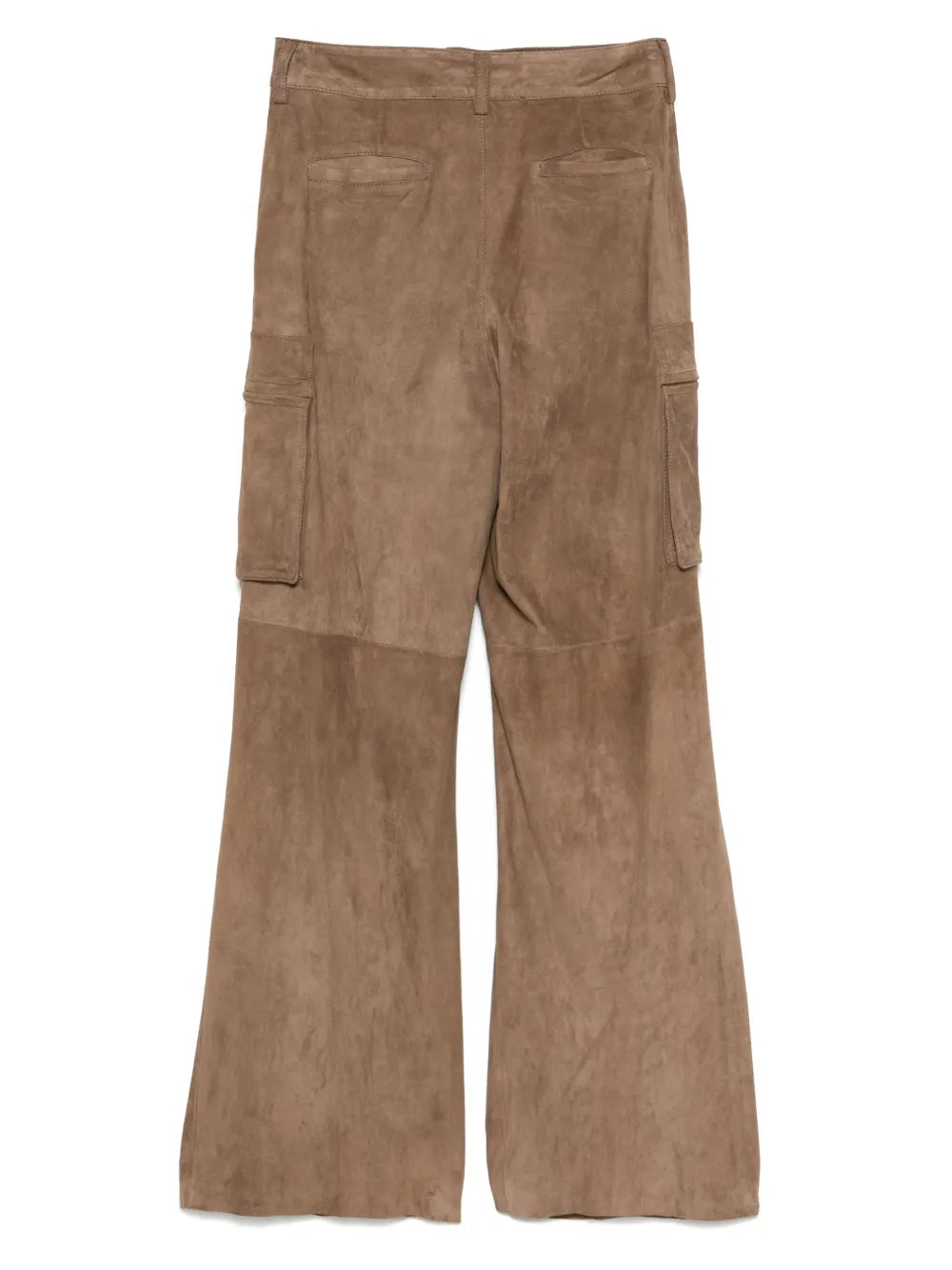 Suede Cargo Trousers