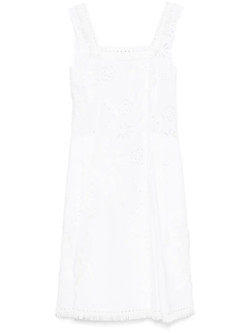 Broderie-Anglaise Midi Dress