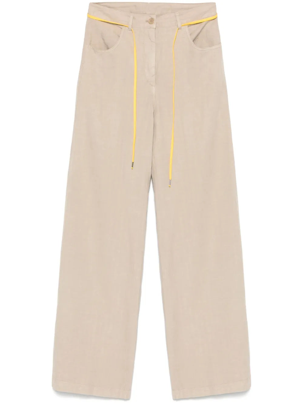 Striped Wide-Leg Trousers