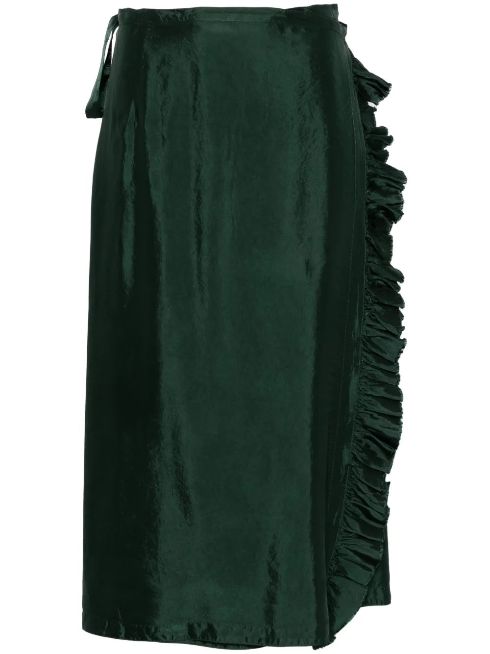 Wrap-Design Midi Skirt