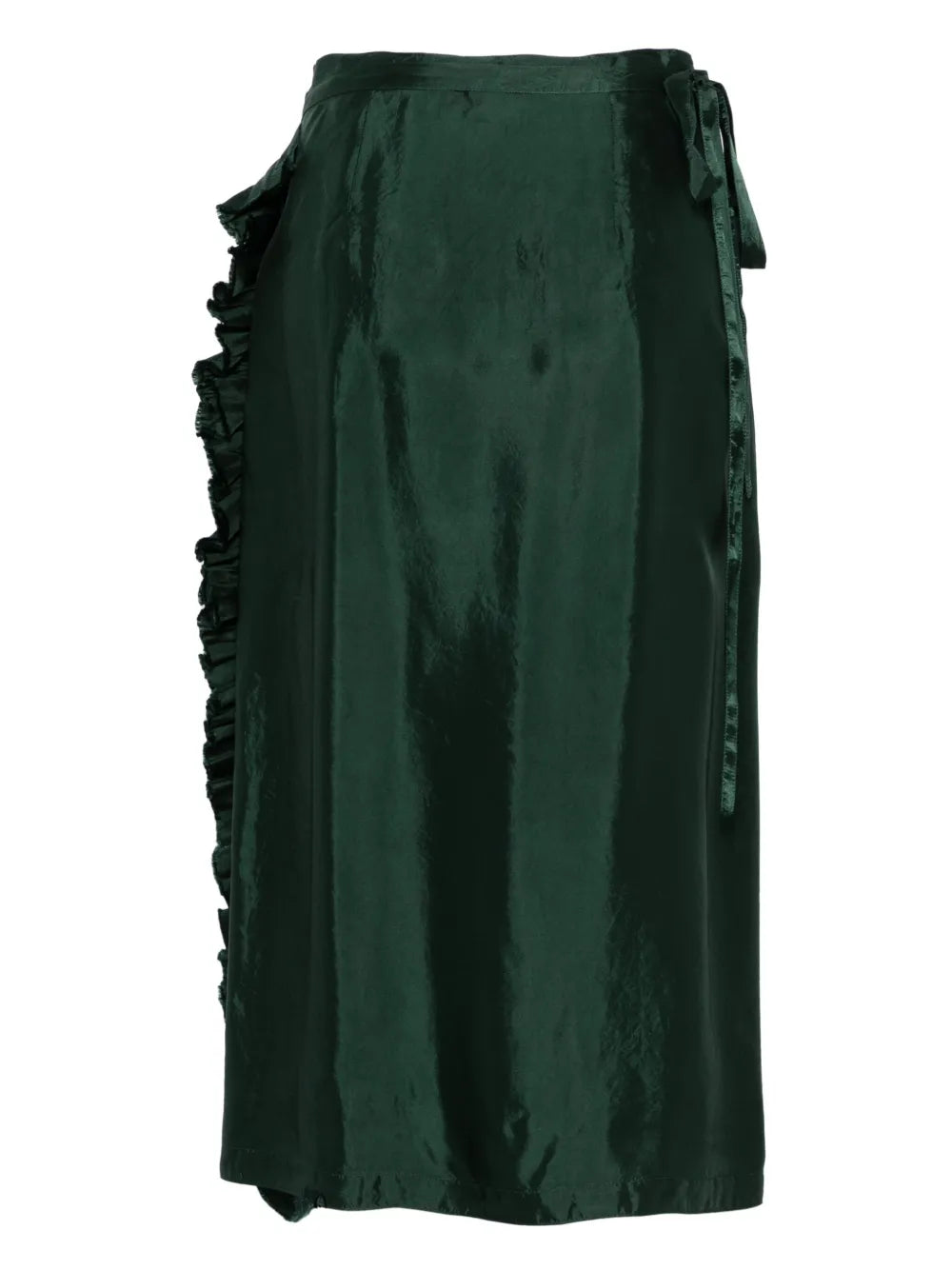 Wrap-Design Midi Skirt