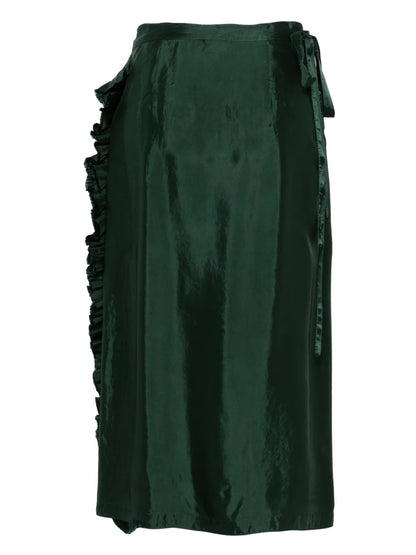 Wrap-Design Midi Skirt