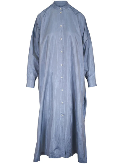 Satin Shirt Dress