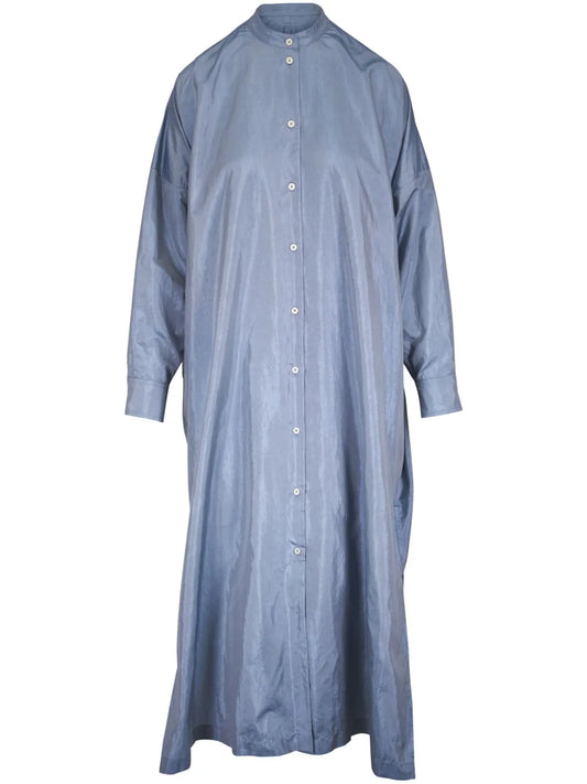 Satin Shirt Dress