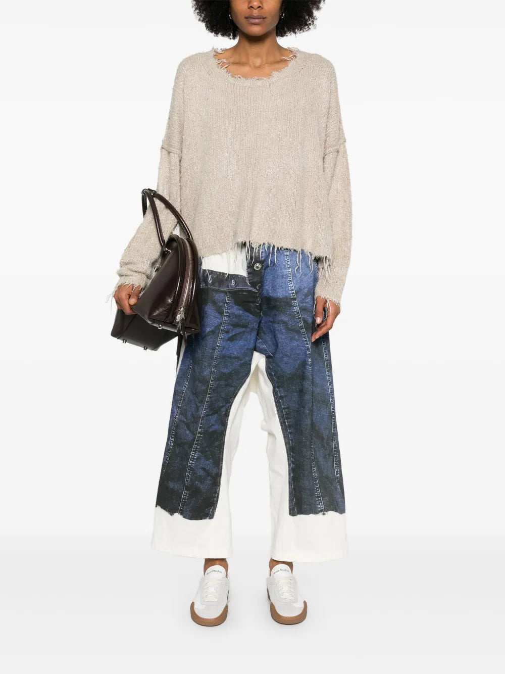 Trompe L'Oeil Print Trousers