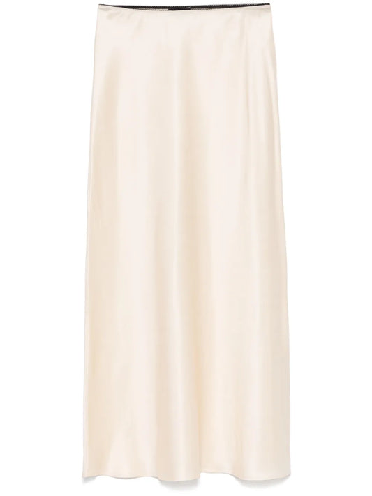 Satin Midi Skirt