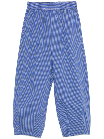 Cotton Striped Trousers