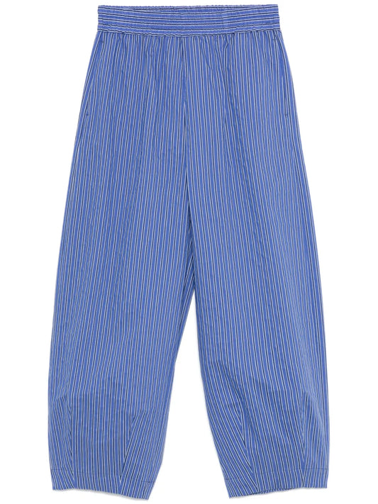 Cotton Striped Trousers