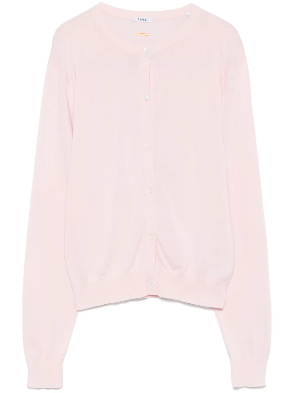 Crew-Neck Cotton Cardigan