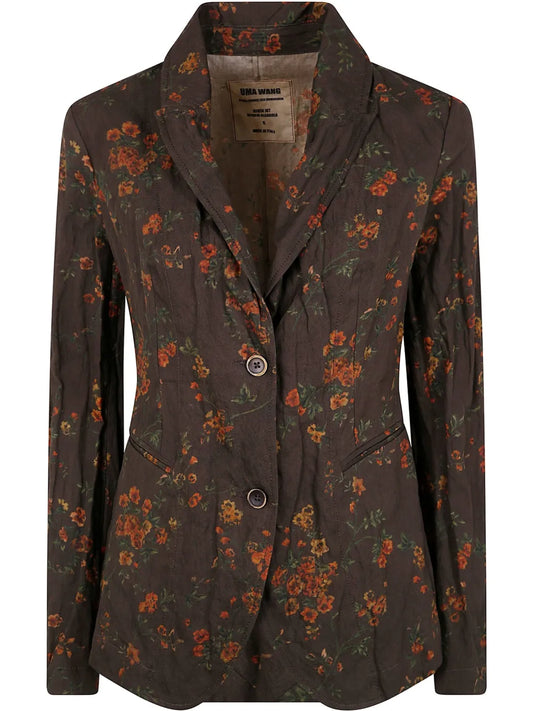 Floral-Print Blazer