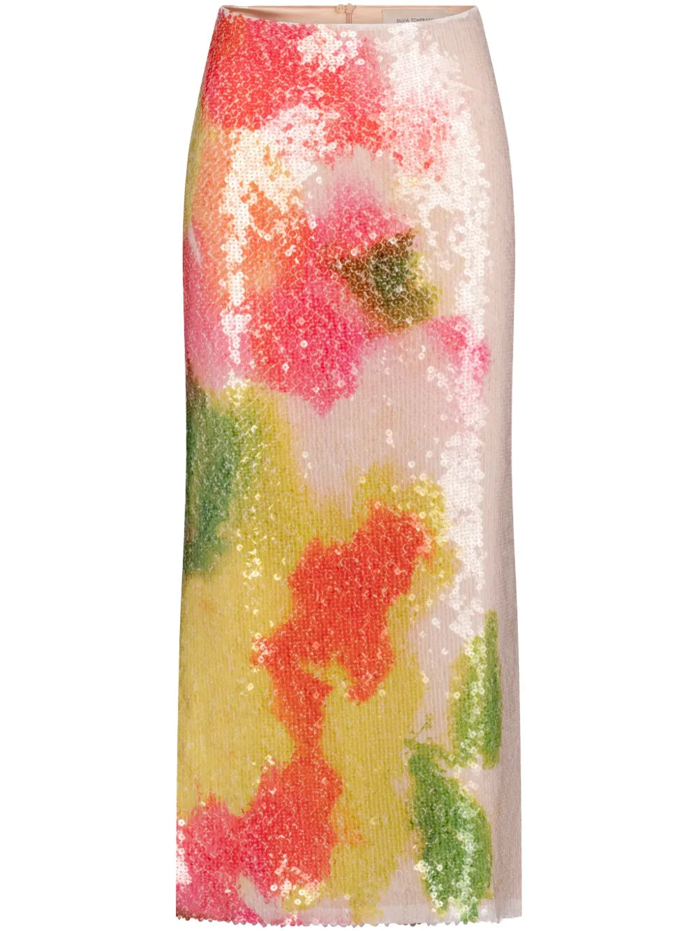Sequin-Embellished Midi Skirt