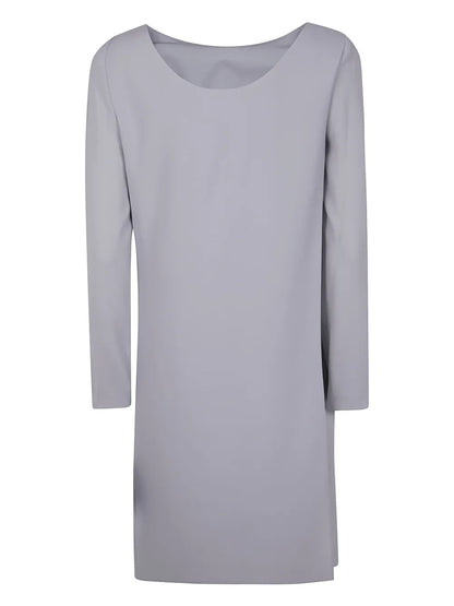 Panel-Detail Cady-Texture Mini Dress