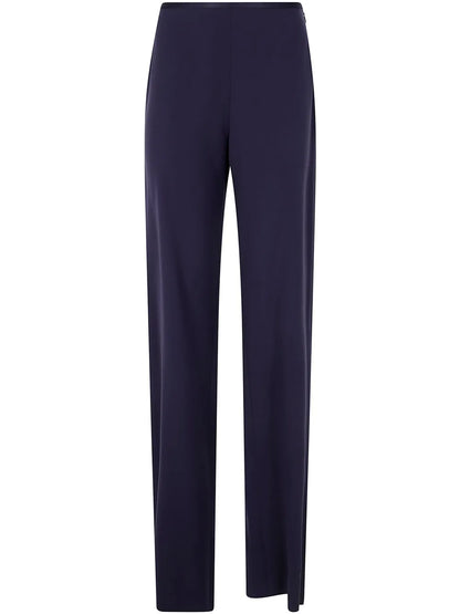 Satin-Trim Trousers