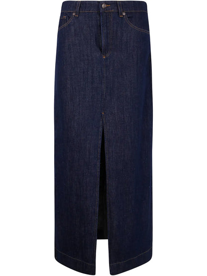 Denim Maxi Skirt