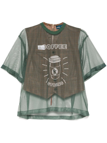 Graphic-Print Top