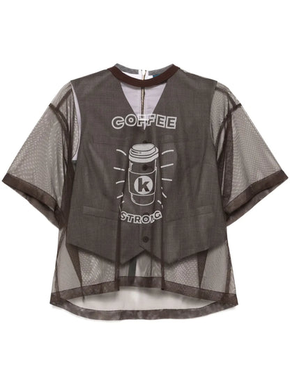 Graphic-Print Top