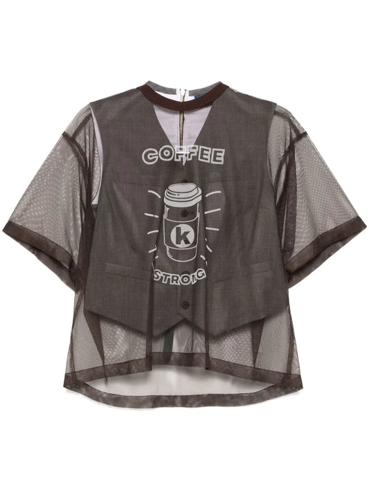 Graphic-Print Top
