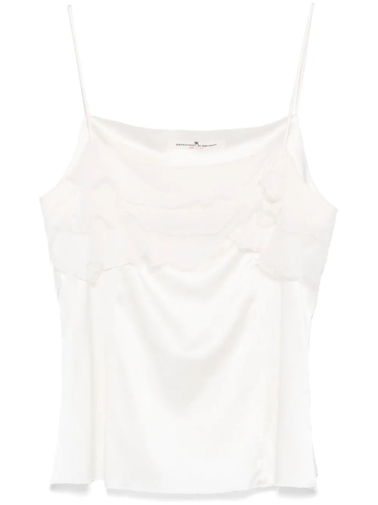 Floral-Appliqué Blouse