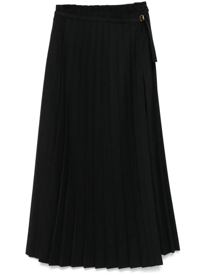 Pleated Maxi Skirt