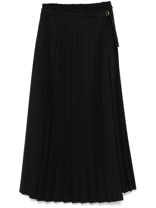 Pleated Maxi Skirt