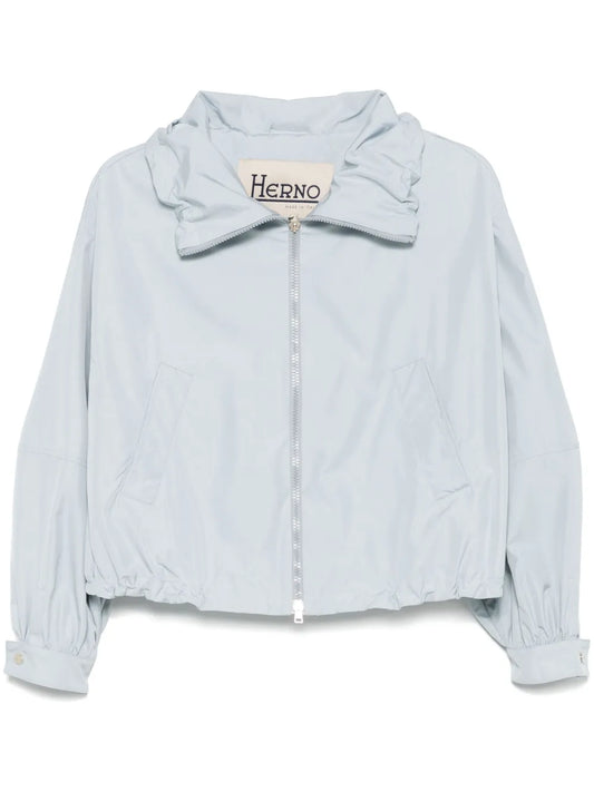 Drawstring-Neck Jacket