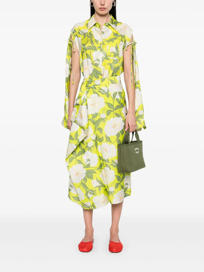 Kenzo Peonies' Midi Skirt