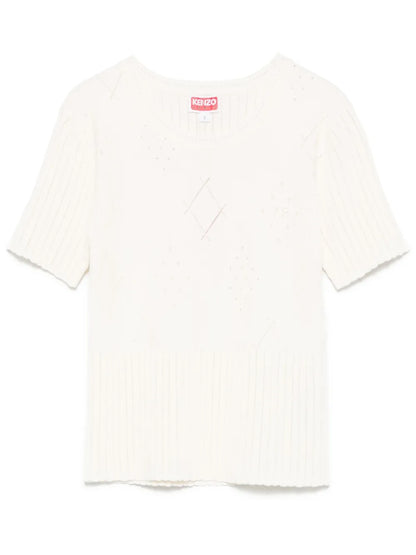 Diamond-Pattern T-Shirt