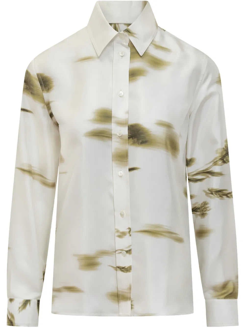 Blossom-Print Long-Sleeve Shirt