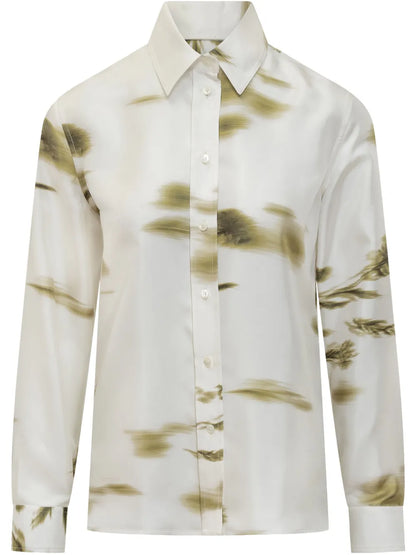Blossom-Print Long-Sleeve Shirt