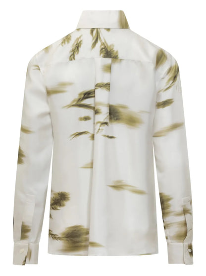 Blossom-Print Long-Sleeve Shirt