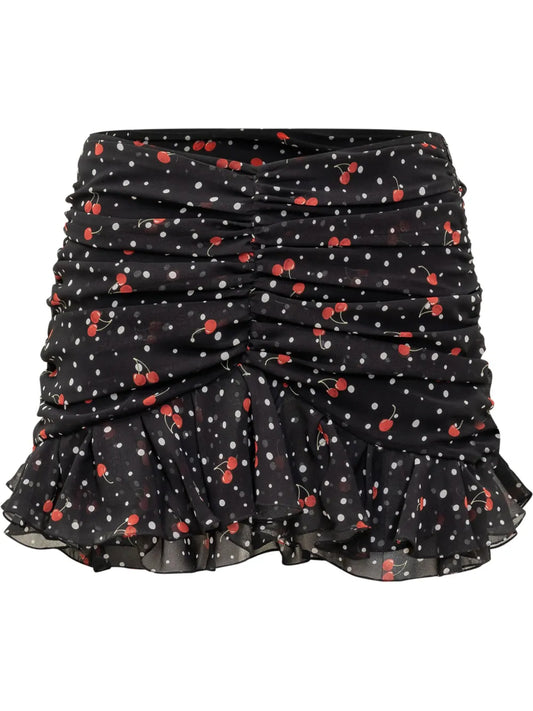 Draped Mini Skirt