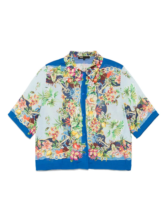 Floral-Print Shirt