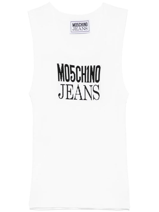 Logo-Jacquard Tank Top