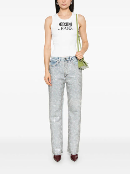 Logo-Jacquard Tank Top