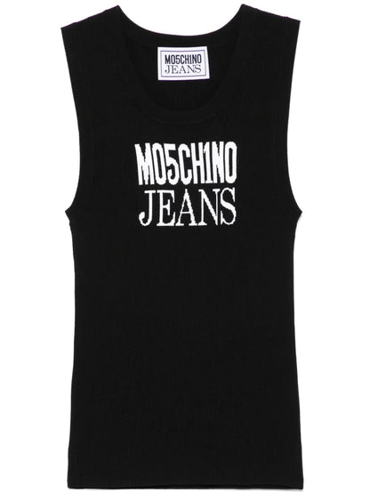 Logo-Jacquard Tank Top