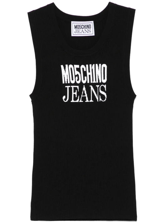 Logo-Jacquard Tank Top