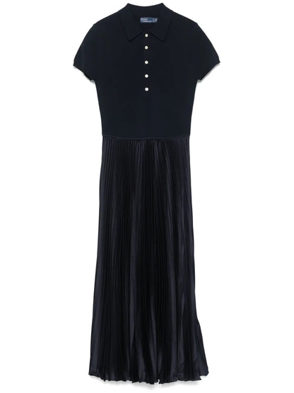 Pleated Polo Dress