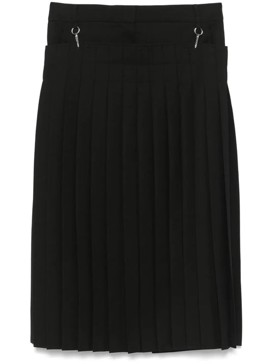 Convertible Pleated Maxi Skirt