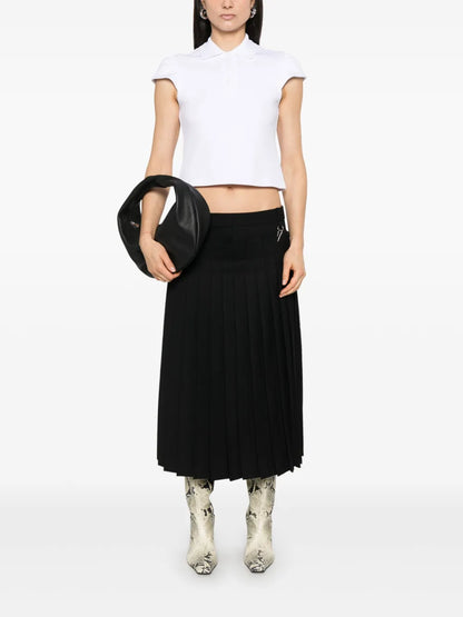 Convertible Pleated Maxi Skirt