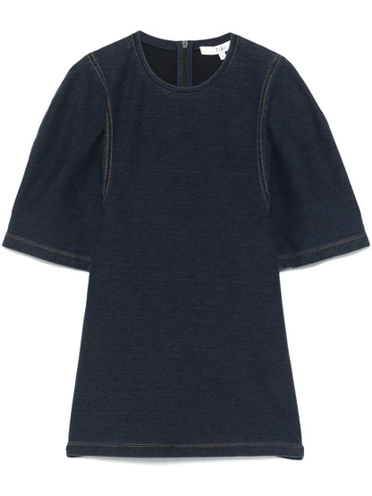 Denim Shrunken T-Shirt