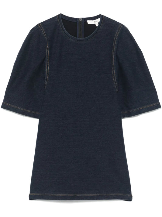 Denim Shrunken T-Shirt
