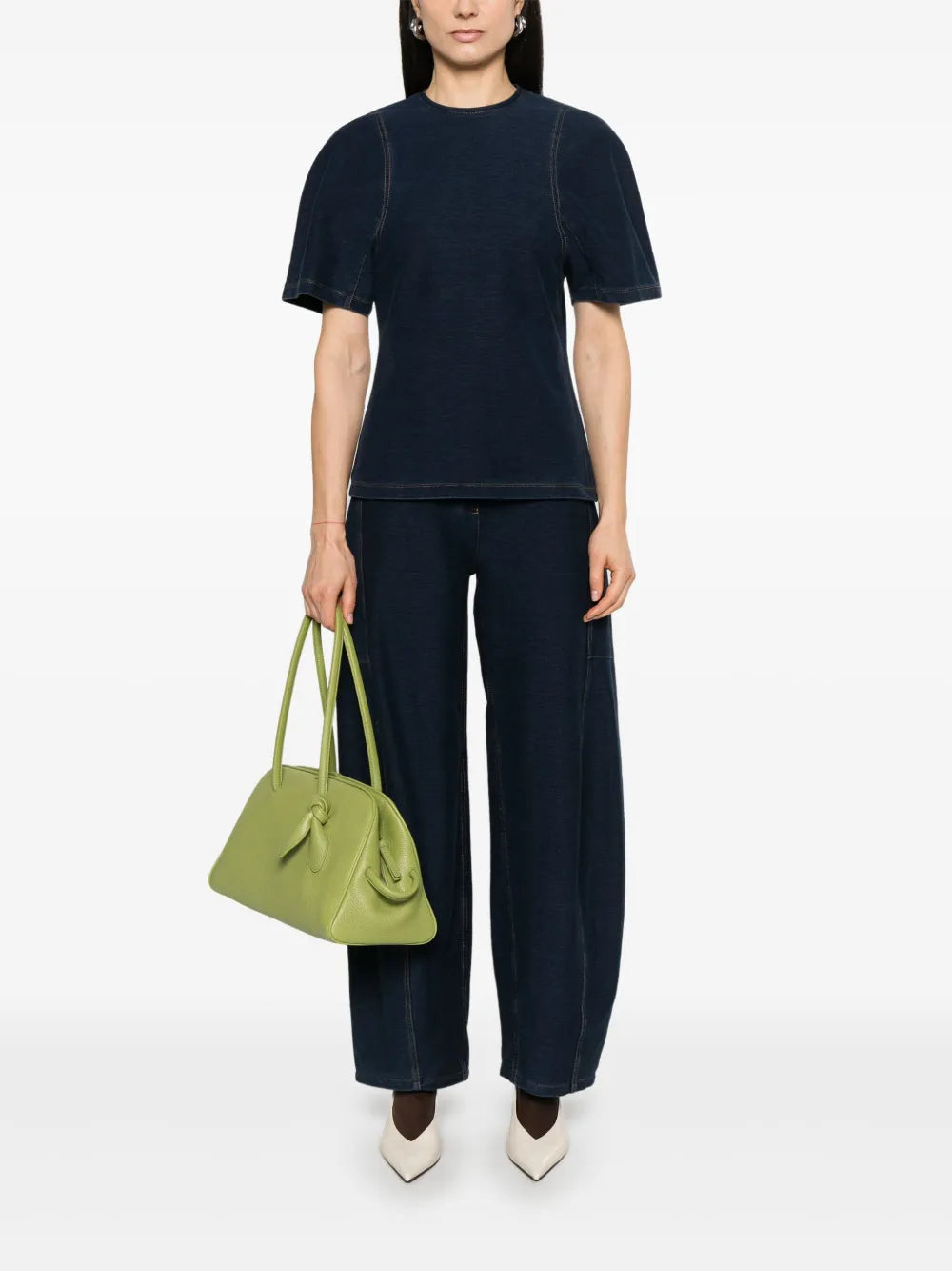 Denim Shrunken T-Shirt