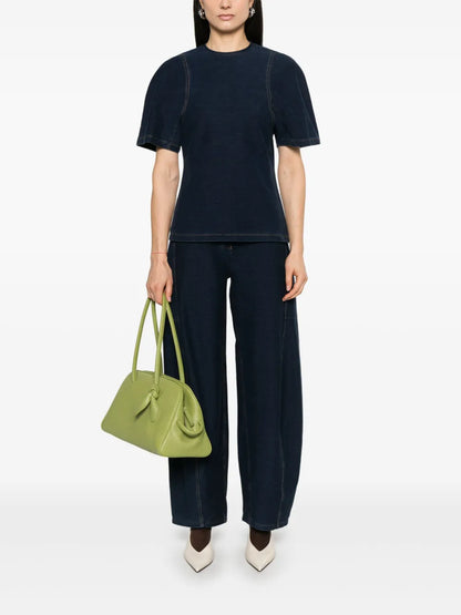 Denim Shrunken T-Shirt