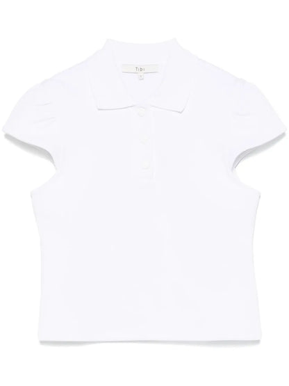 Pique Shrunken Polo Top