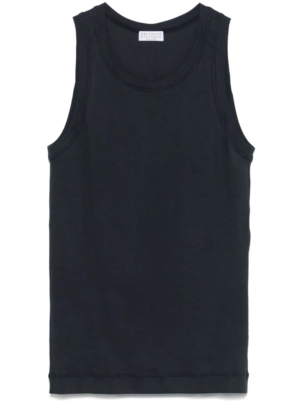Fine-Ribbed Tank Top