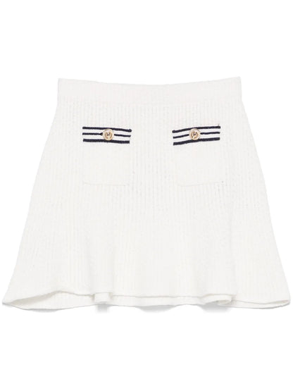 Textured Knitted Mini Skirt